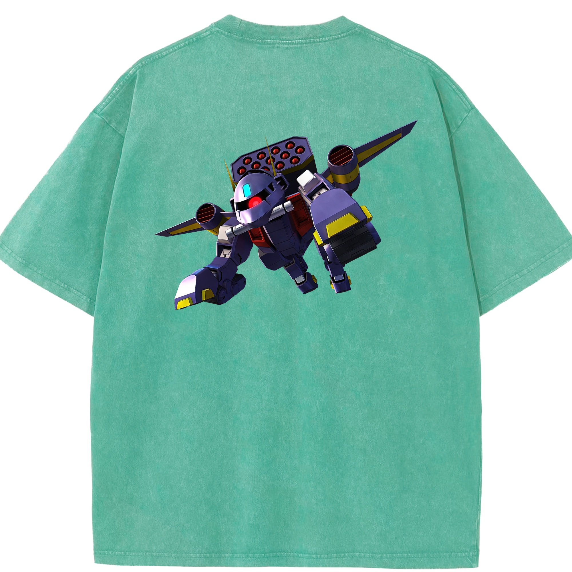 （画像用） 機動戦士ガンダム Mobile Suit Gundam 綿100% ヴィンテージ風 半袖Tシャツ（背面プリント）